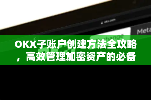 OKX子账户创建方法全攻略,高效管理加密资产的必备指南-第1张图片-OKX交易所 - 欧易官方下载 | 领先安全的加密交易中心 OKX子账户创建方法全攻略,高效管理加密资产的必备指南-第1张图片-OKX交易所 - 欧易官方下载 | 领先安全的加密交易中心